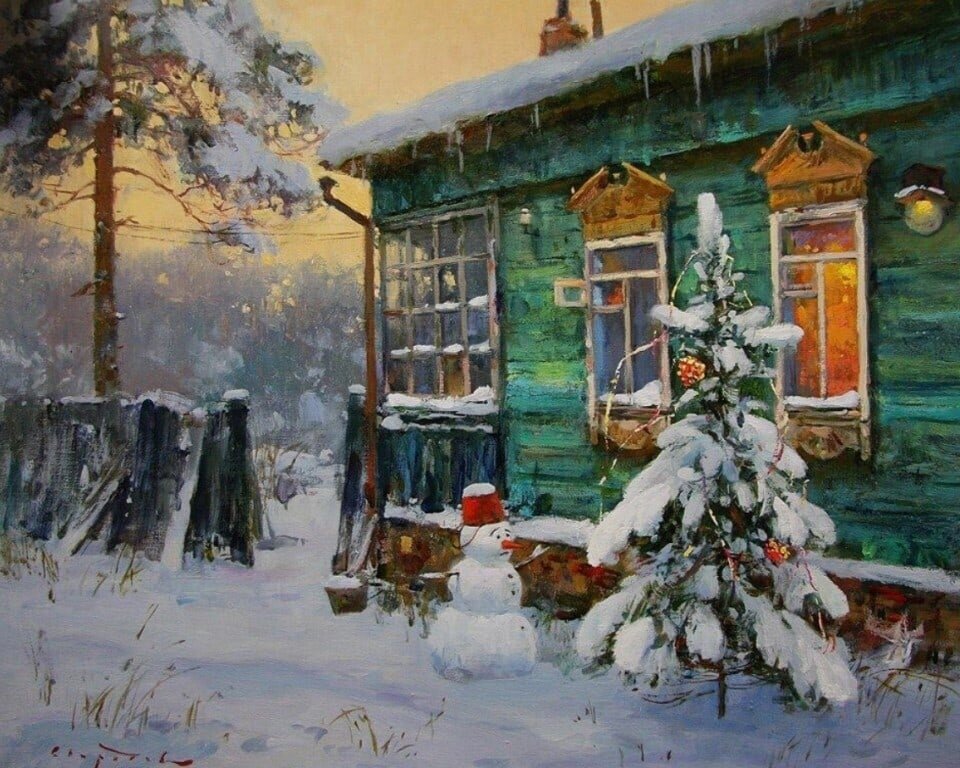 Сергей Свиридов. Где все? Скоро праздник! (Снеговик)