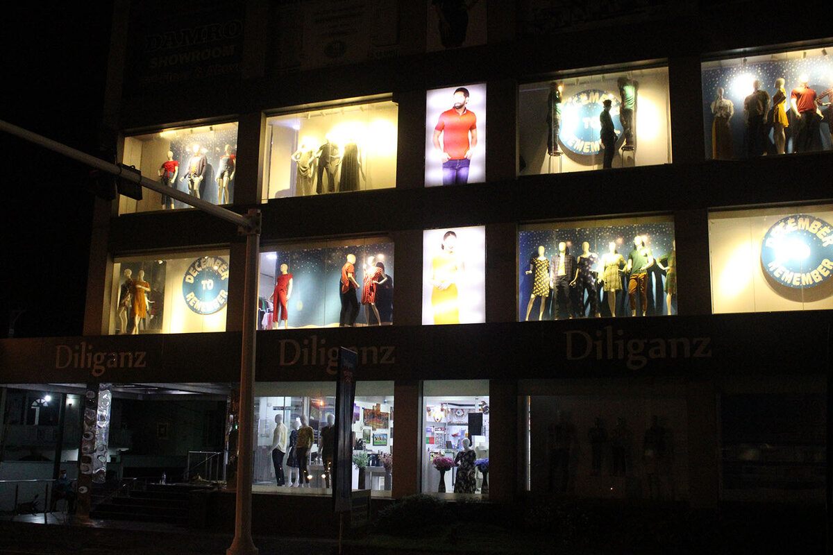 Витрины в ночи