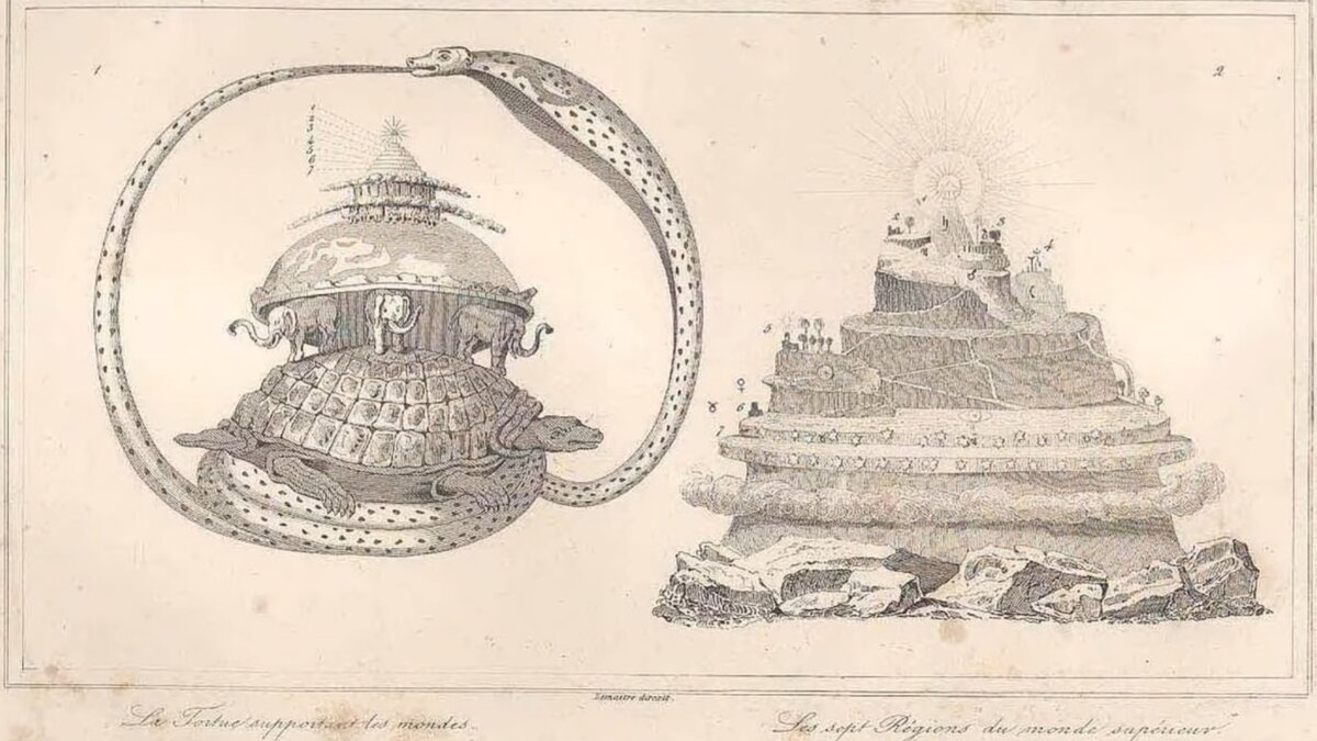 Древний рисунок о сотворении мира 