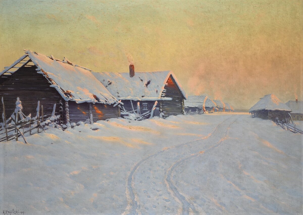"Зима", К.Я. Крыжицкий, 1901. Частное собрание.