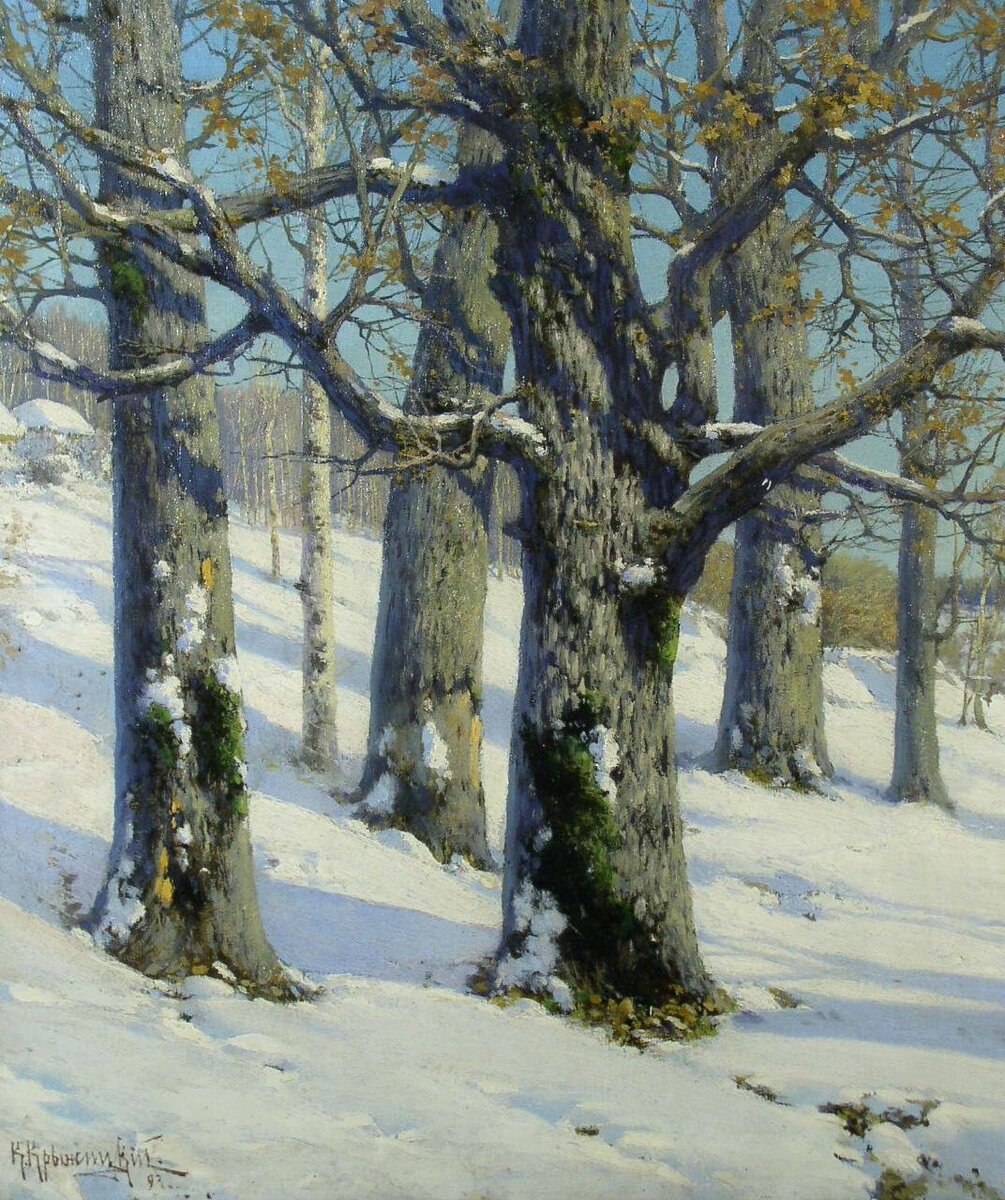 "Дубы", К.Я. Крыжицкий, 1893. Вологодская областная картинная галерея.