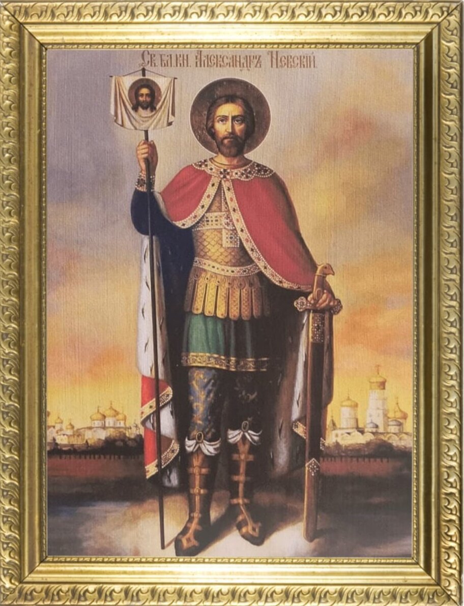 Святой благоверный великий князь Александр Невский. Икона