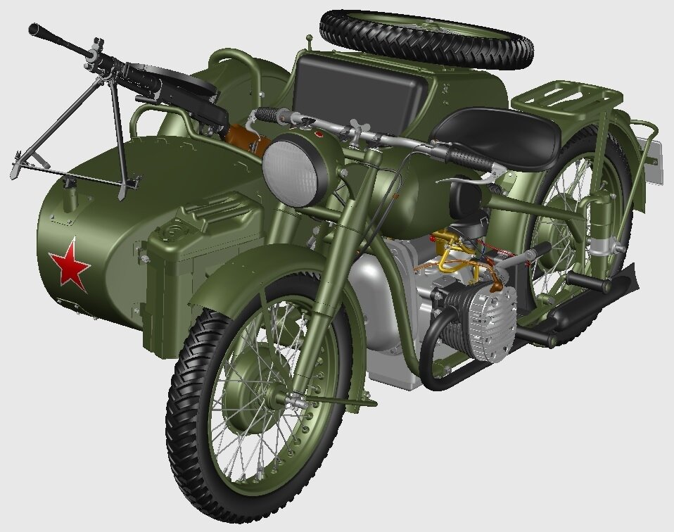 Мотоцикл для военных нужд M-72