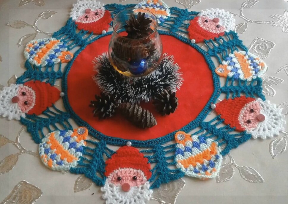 Салфетка крючком.Фото из моего архива