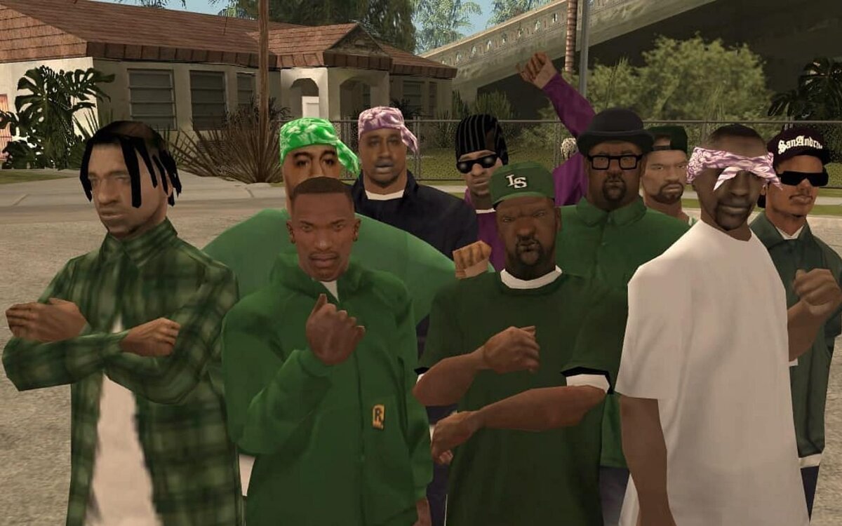 Реальные прототипы банд из GTA SA: Ballas и Groove Street и история их  создания | Gam.News | Дзен