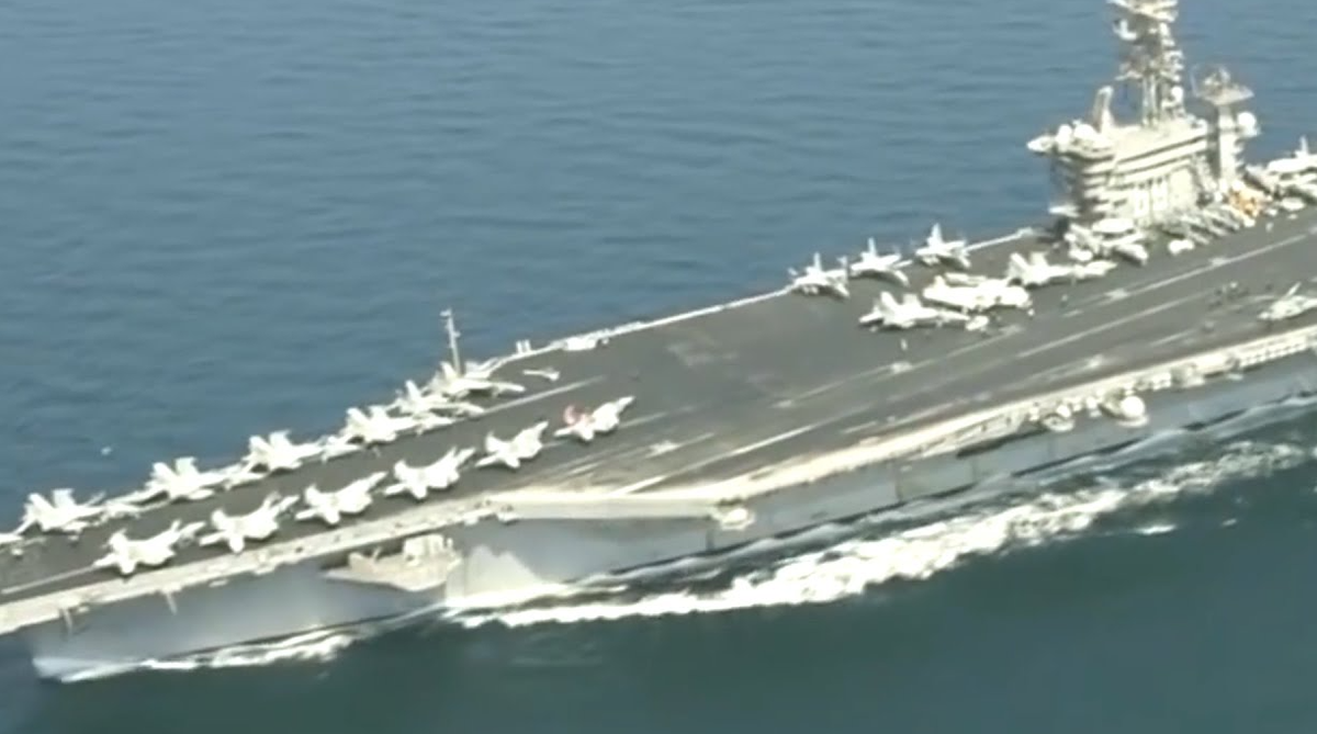 Иранский дрон следит за авианосцем "Дуайт Эйзенхауэр" в Красном море. Раньше за такие снимки одни получали государственные награды, а с других слетали погоны. Кстати, сам Эйзенхауэр говорил, что поход на Москву, это чистое безумие. Кто же его теперь случает. Кадры IRNA