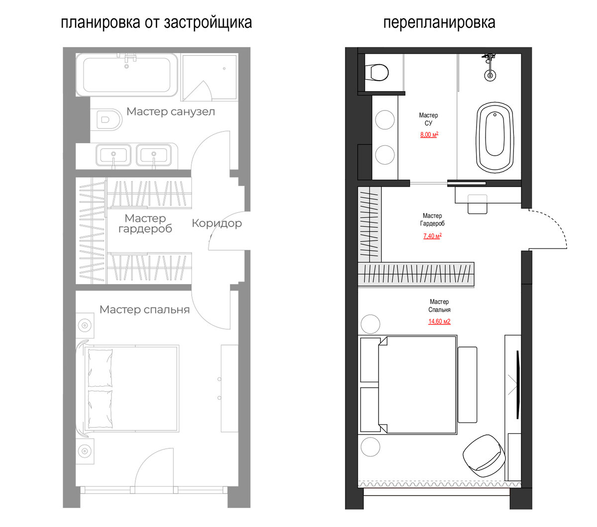 Интерьер мастер-спальни из нашего проекта в клубном доме OPUS | INTERSIO |  ДИЗАЙН ИНТЕРЬЕРА | Дзен