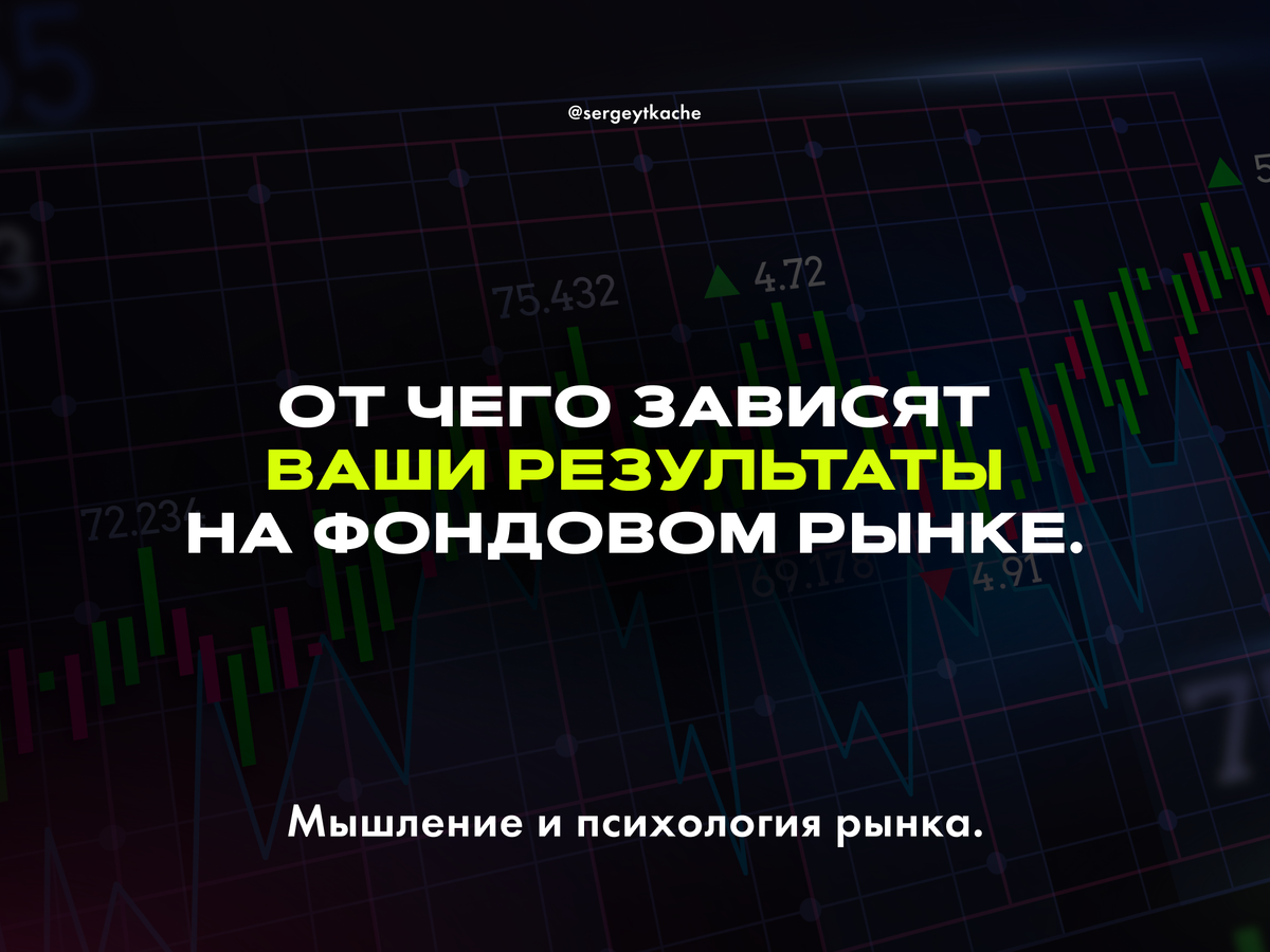 От чего зависят ваши результаты на фондовом рынке. Мышление и психология  рынка. | SergeyTkache | Дзен