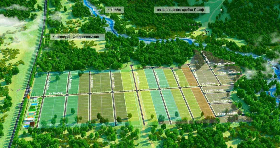 Создали 3D визуализацию посёлка