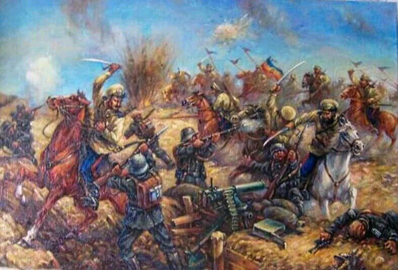 За что сражались казаки. Брусиловский прорыв картины. Батальная живопись Брусиловский прорыв. Брусиловский прорыв (4-я Галицийская битва). Брусиловский прорыв в живописи.