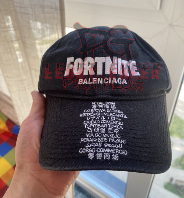 Cap Balenciaga x Fortnite