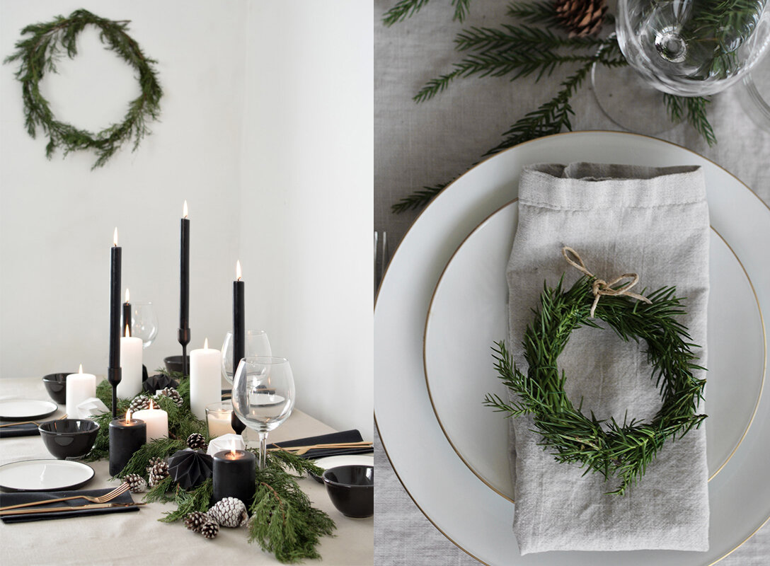 Простая природная композиция в центре обеденного стола. Фото с сайта www.thelifestyle-files.com. 