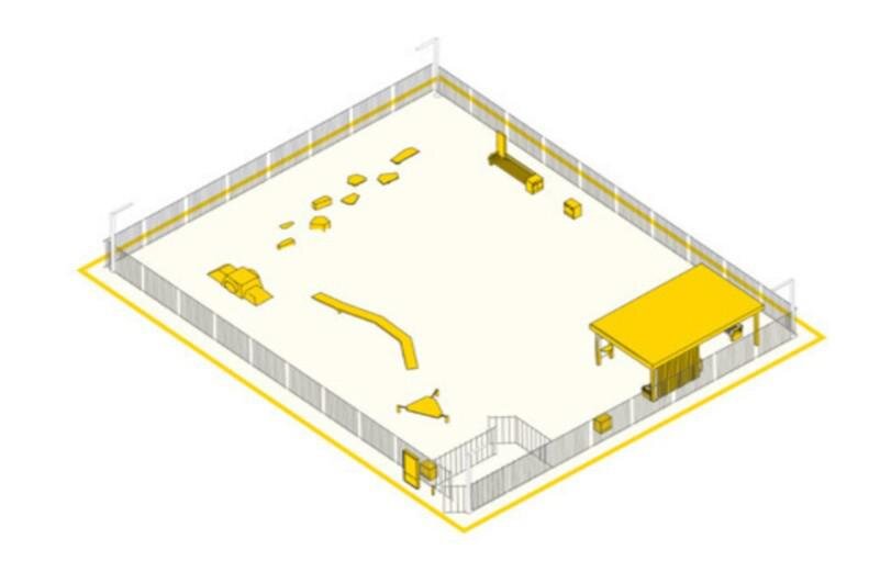 предоставлено группой «Эталон»📷Площадка для выгула собак. Тип S