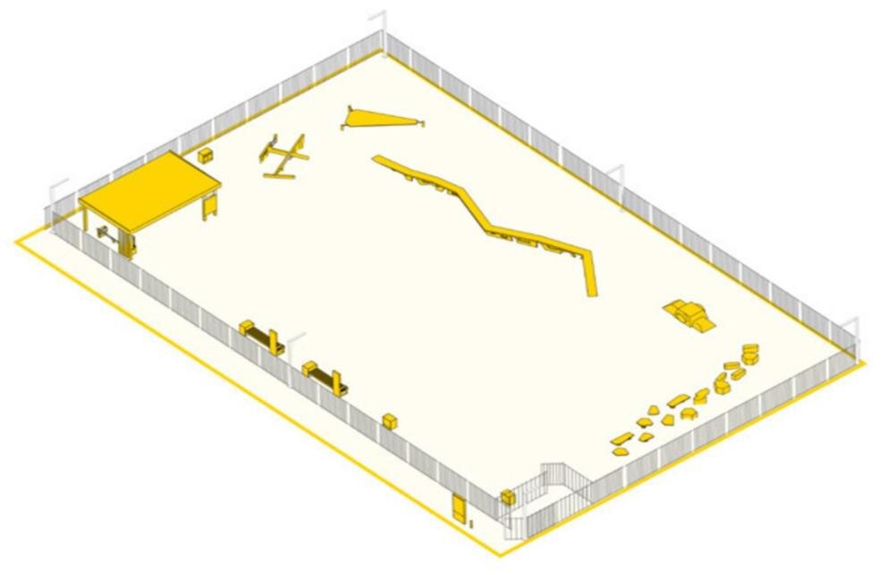 предоставлено группой «Эталон»📷Площадка для выгула собак. Тип M