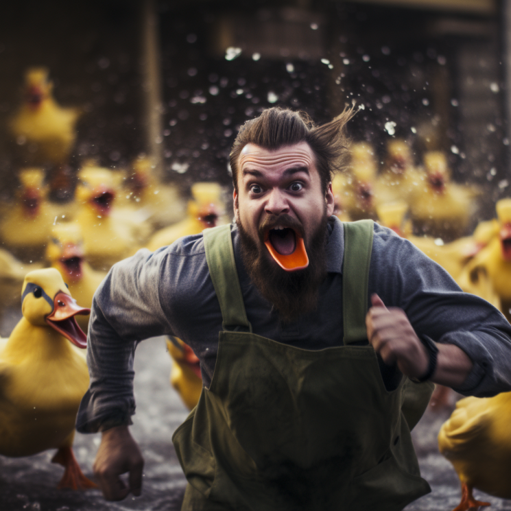 Тут ему понравилась нижняя часть клюва