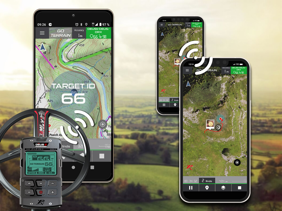 GO TERRAIN лучше всего работает с XP но и с другими детекторами его можно использовать