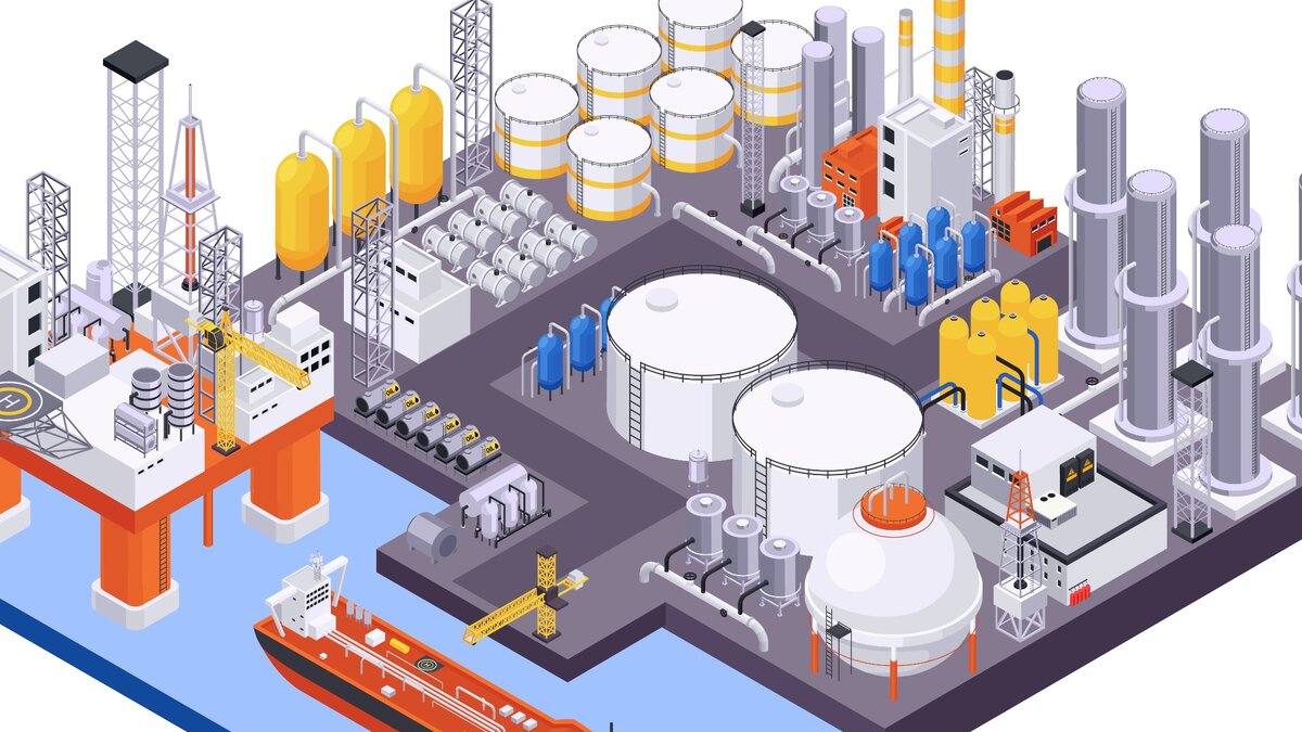 *Изометрическая концепция нефтяной промышленности