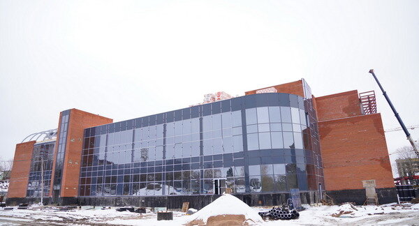     К Дворцу водных видов спорта подведено тепло