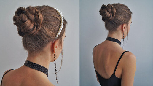 ВЫСОКИЙ ПУЧОК ИЗ КОС. ДЛЯ НАЧИНАЮЩИХ | Sinichka Hairstyles