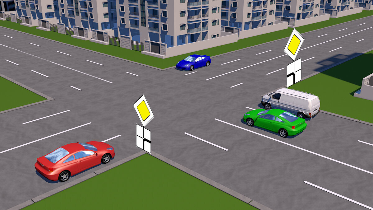 Зеленый автомобиль проедет перекресток. Кто проедет перекресток первым. Машина на перекрестке. Перекресток для детей. Кто должен проехать перекресток первым.