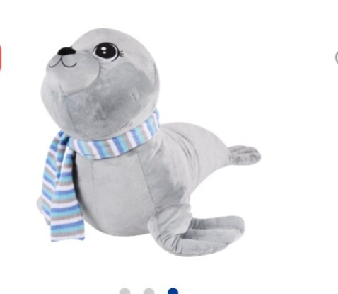 Вот этот тюлень продается в Ленте, он 85 см