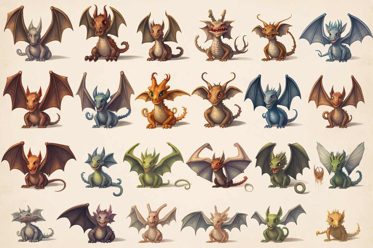 вот такие вот они, Дракончики 