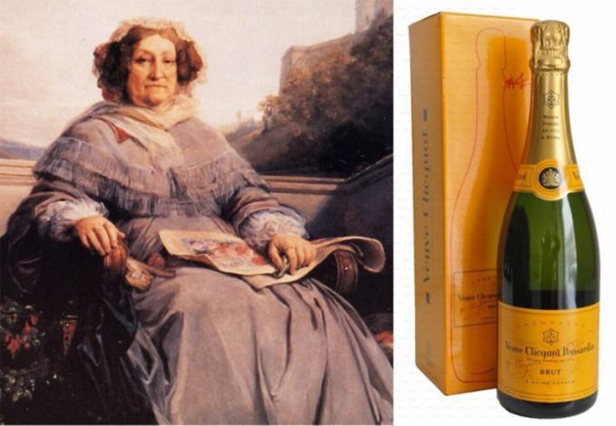 Вино вдова. Мадам Клико портрет.