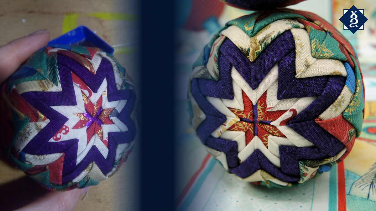 Вот такой шар в технике артишок у меня получился