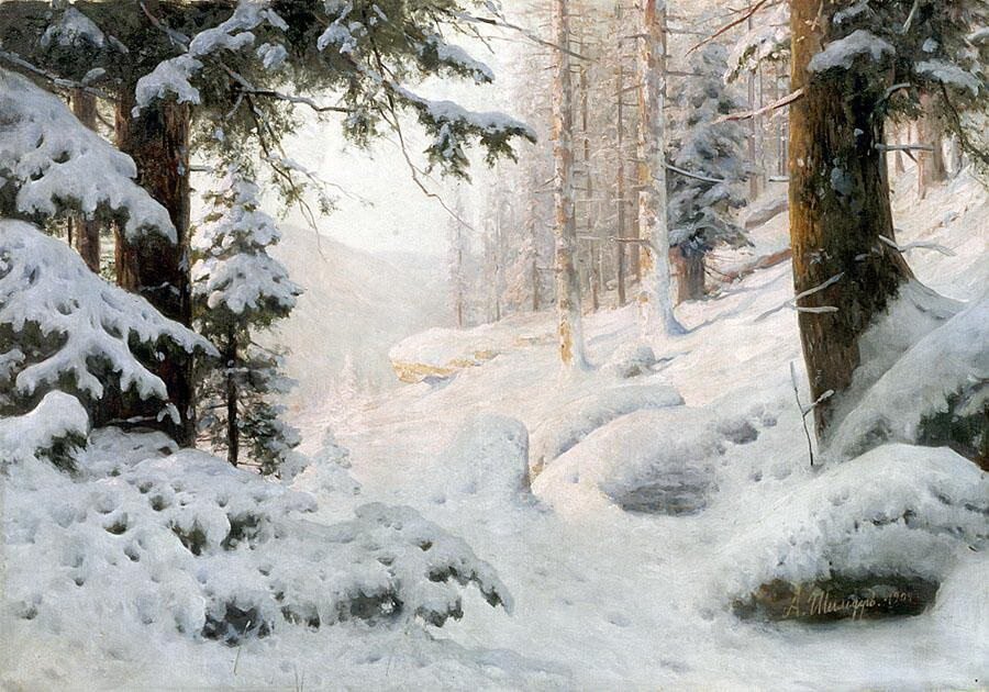 Шедевры зимнего леса