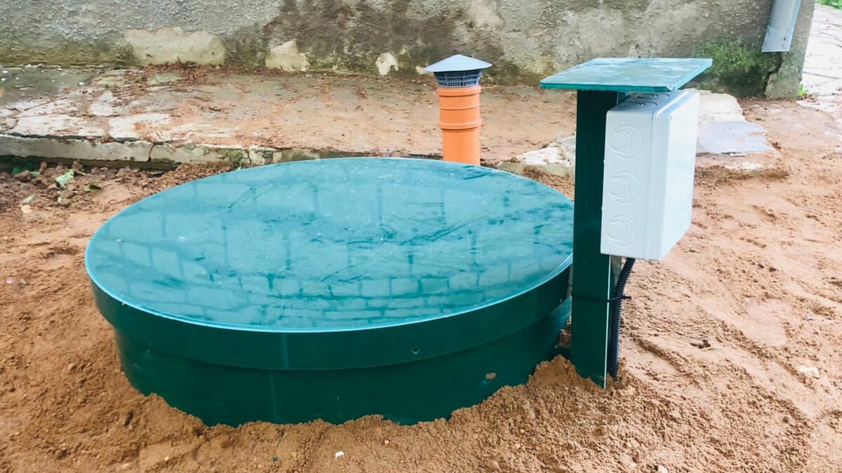 Установленный септик