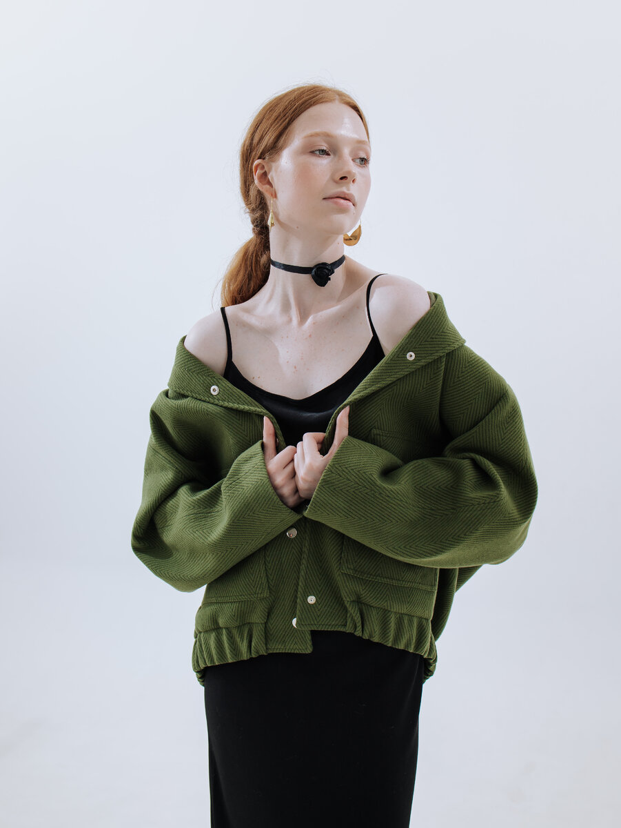 Шерстяной бомбер бренда YourNature. Арт. 168676734 на WB