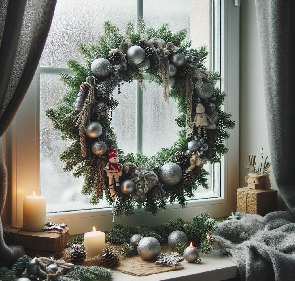 НОВОГОДНИЙ ДЕКОР ОКНА СВОИМИ РУКАМИ.DIY AlesyaGor.Christmas window decoration