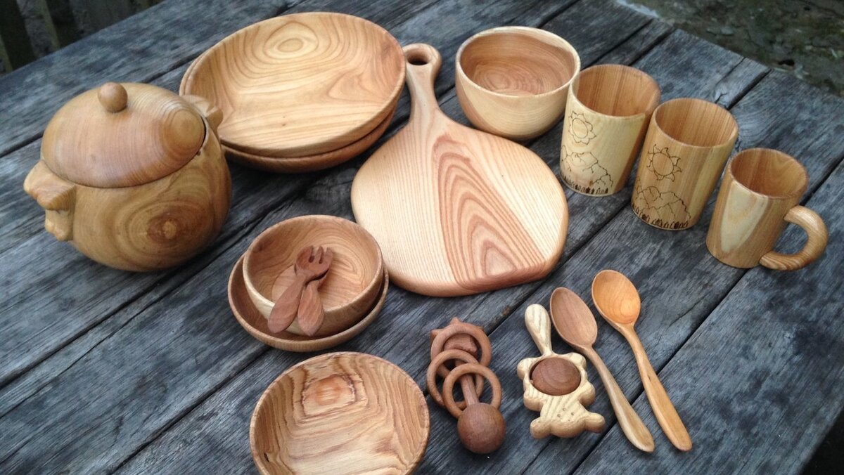 Посуда и утварь из кедра. Фото: guru.wildberries.ru