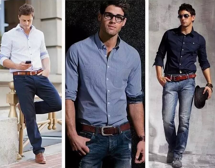 Что можно использовать вместо мужчины. Джинсы с рубашкой мужские. Рубашка заправленная в джинсы мужские. Модные рубашки под джинсы. Рубашка и джинсы мужские сочетание.