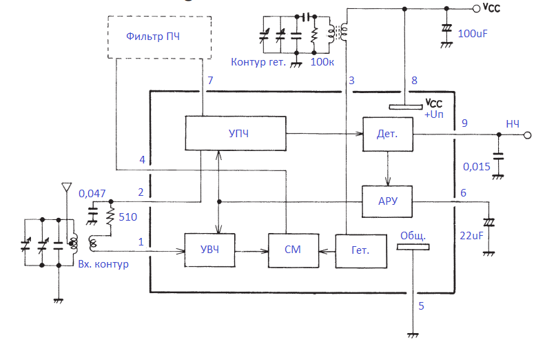Ba3308 микрофонный усилитель схема