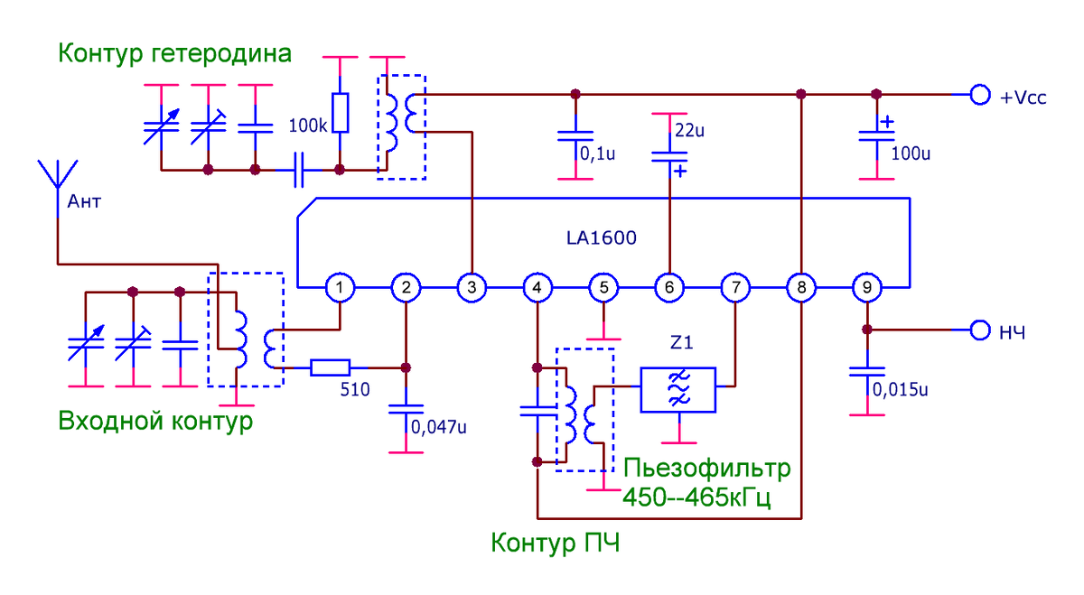 Ва3308 усилитель схема