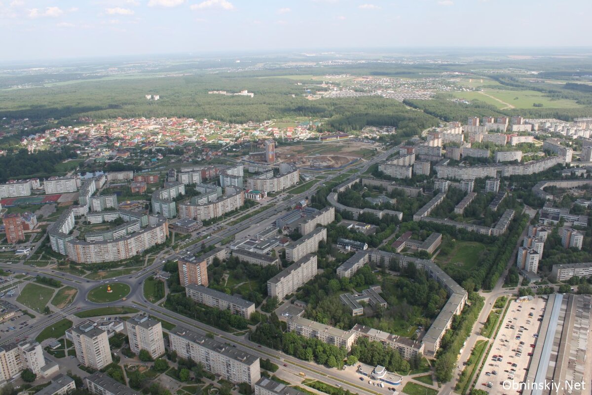 Обнинск, вид с метеомачты, 2012 год