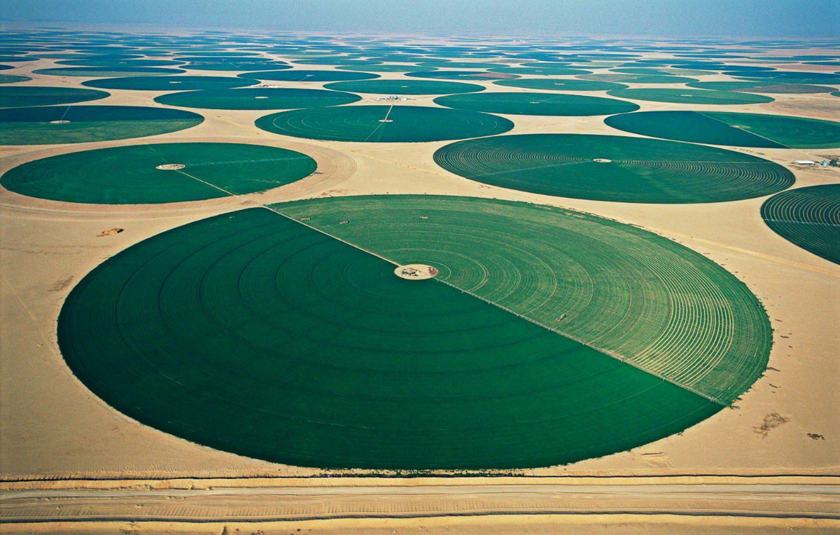Кругом было пустынно. Эль-Джауф (Саудовская Аравия). Эль-Джауф Ливия круги. Озеленение Саудовской Аравии. Озеленение пустыни в Саудовской Аравии.