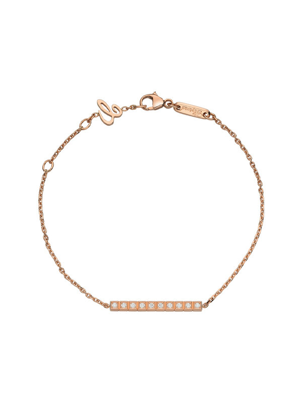Браслет Chopard Ice Cube из розового золота с бриллиантами