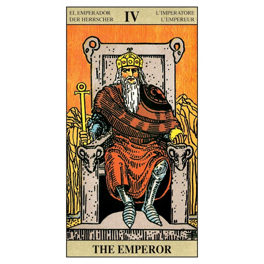 Аркан Таро Император - 4 энергия в Матрице судьбы. Изображение - с сайта triptonkosti.ru