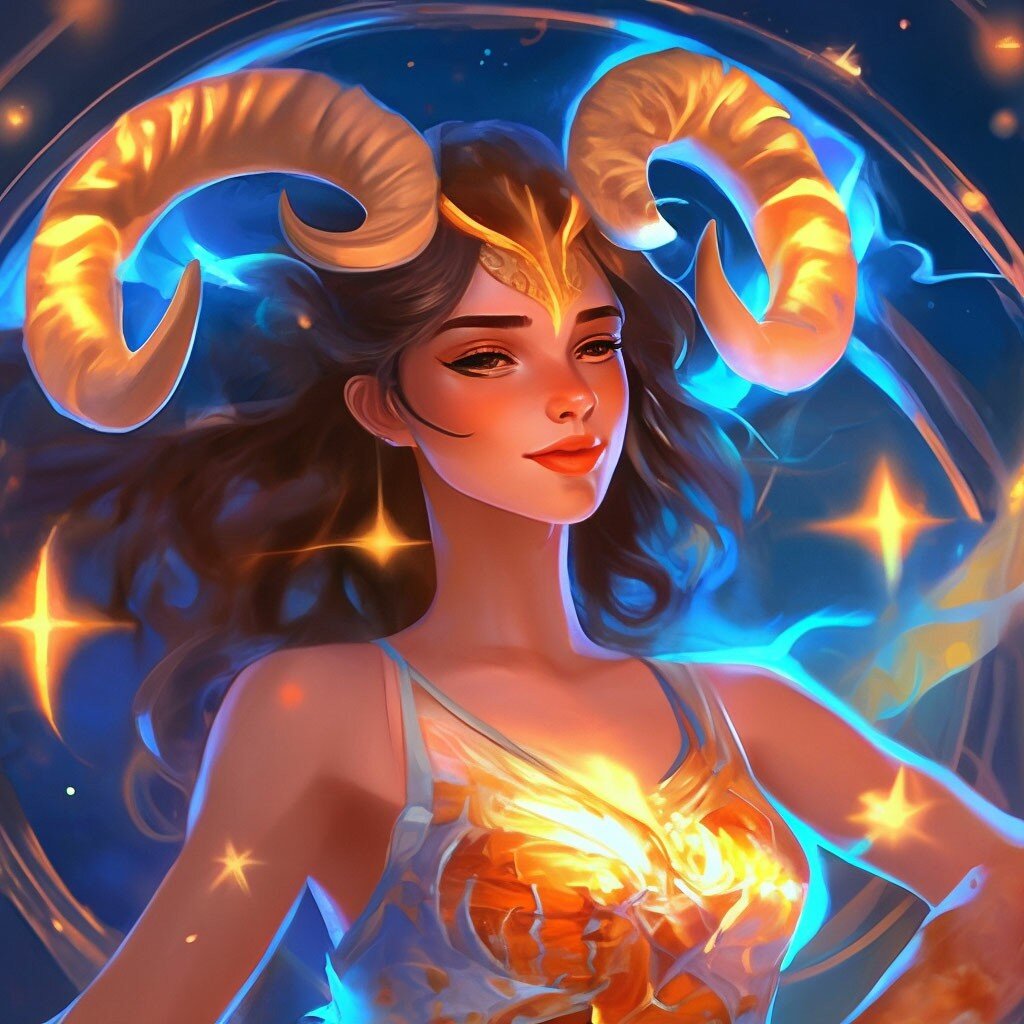 Овен и Телец. Изображение сгенерировано с помощью нейросети Шедеврум