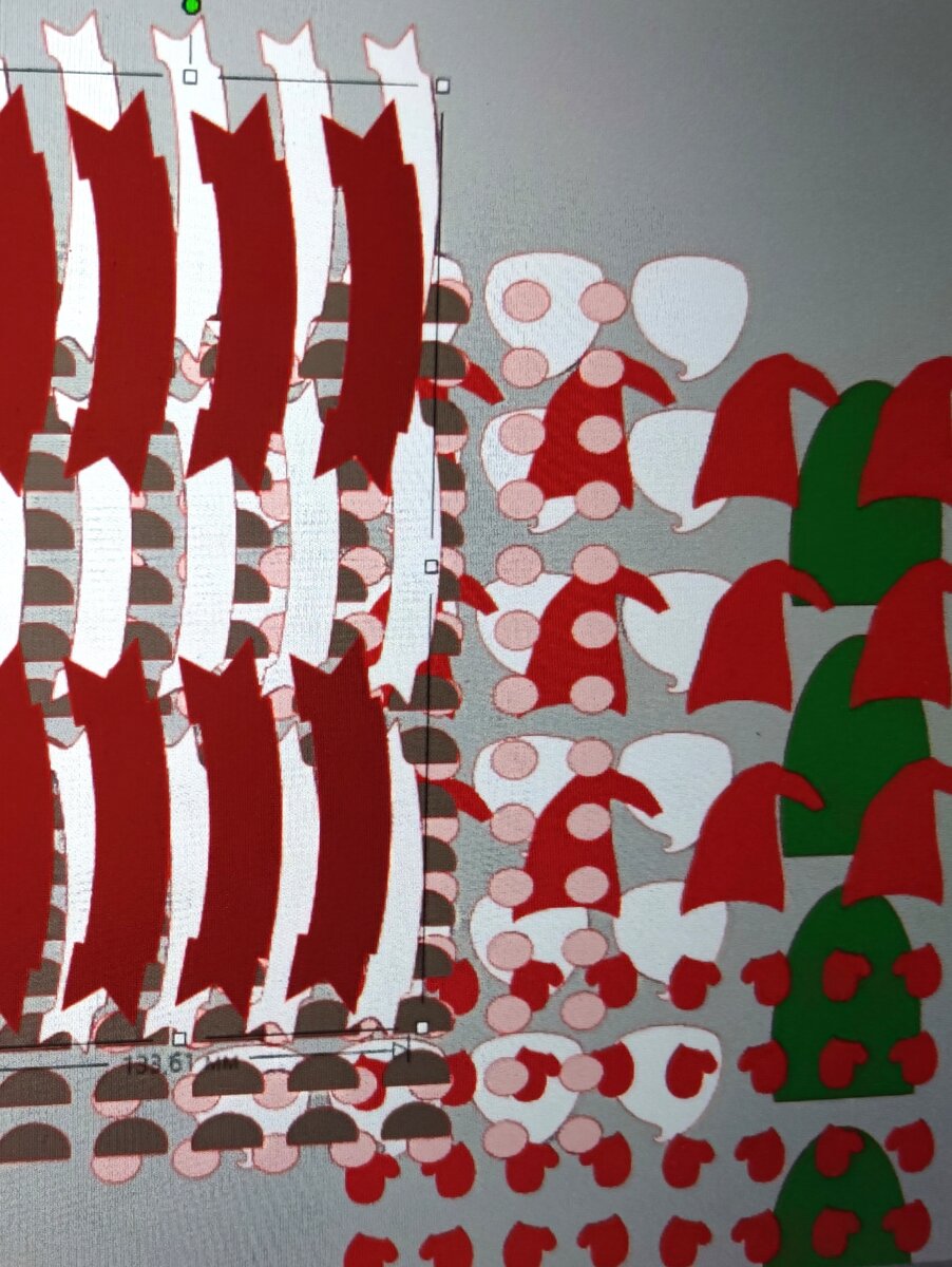 Макет элементов для открытки