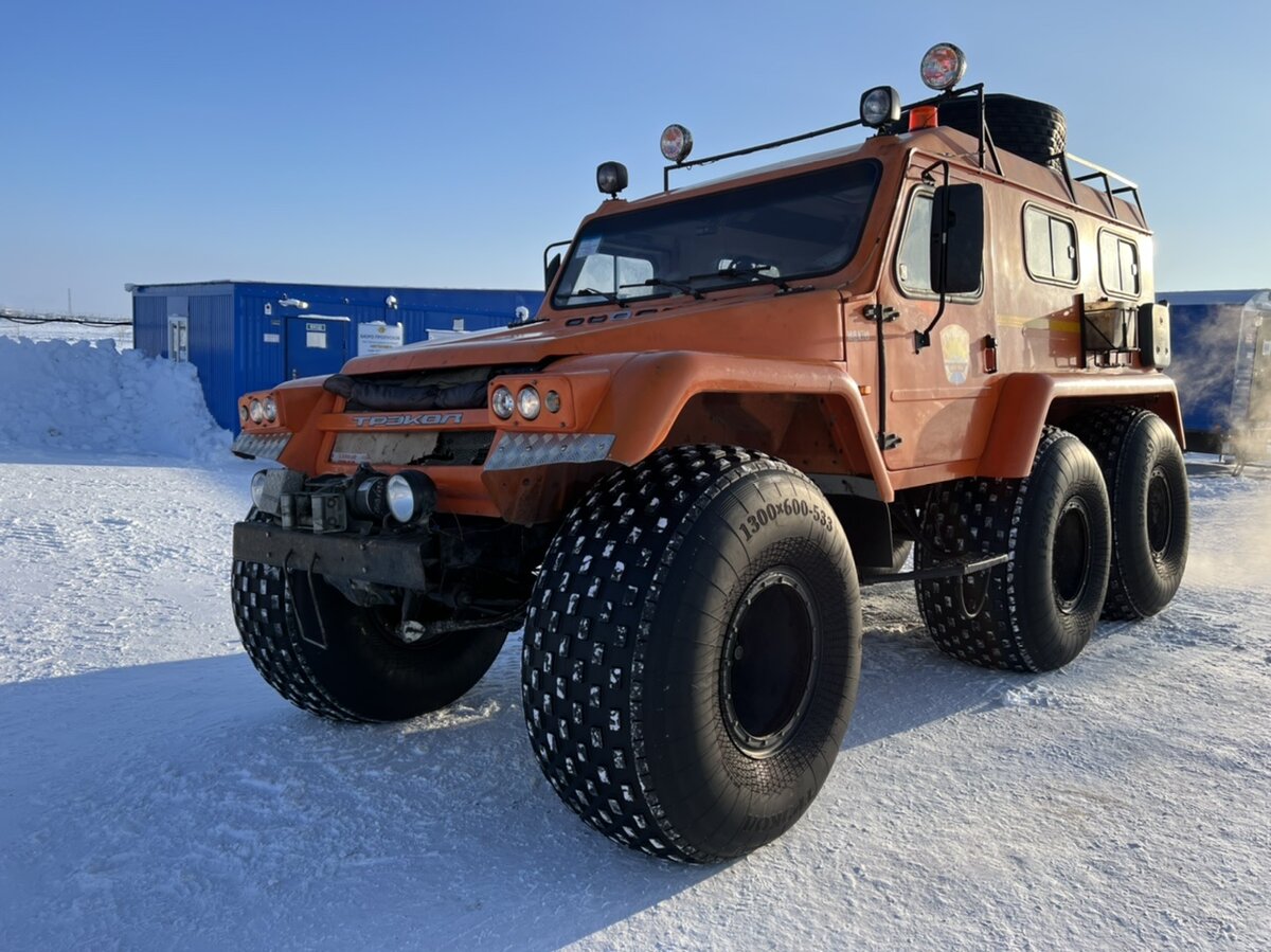 Вездеход Трэкол-39041: водоплавающее