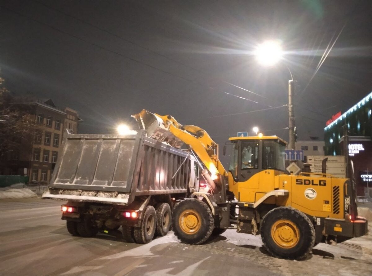    С начала зимы в Иванове вывезено свыше 25 тысяч кубометров снега