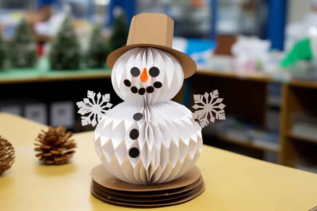 Поделка Снеговик в детский сад с фото