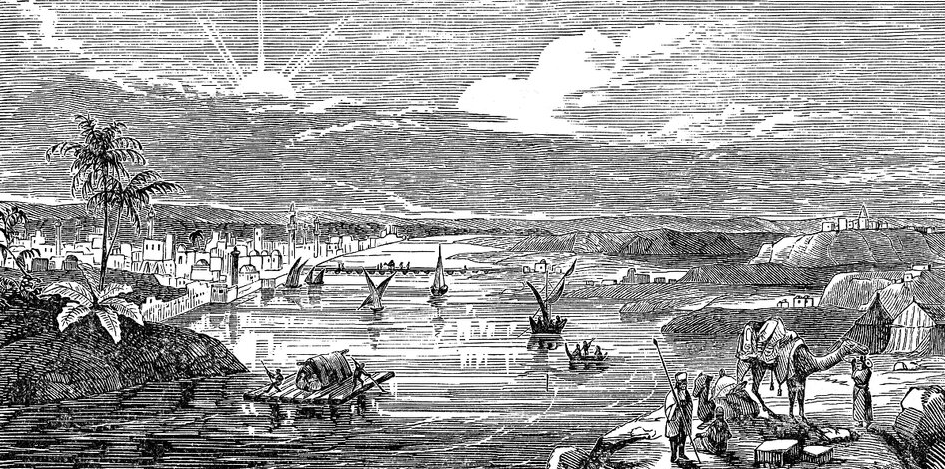 Река Тигр близ Ниневии, историческое изображение 1894 года © glasshouseimages/imago