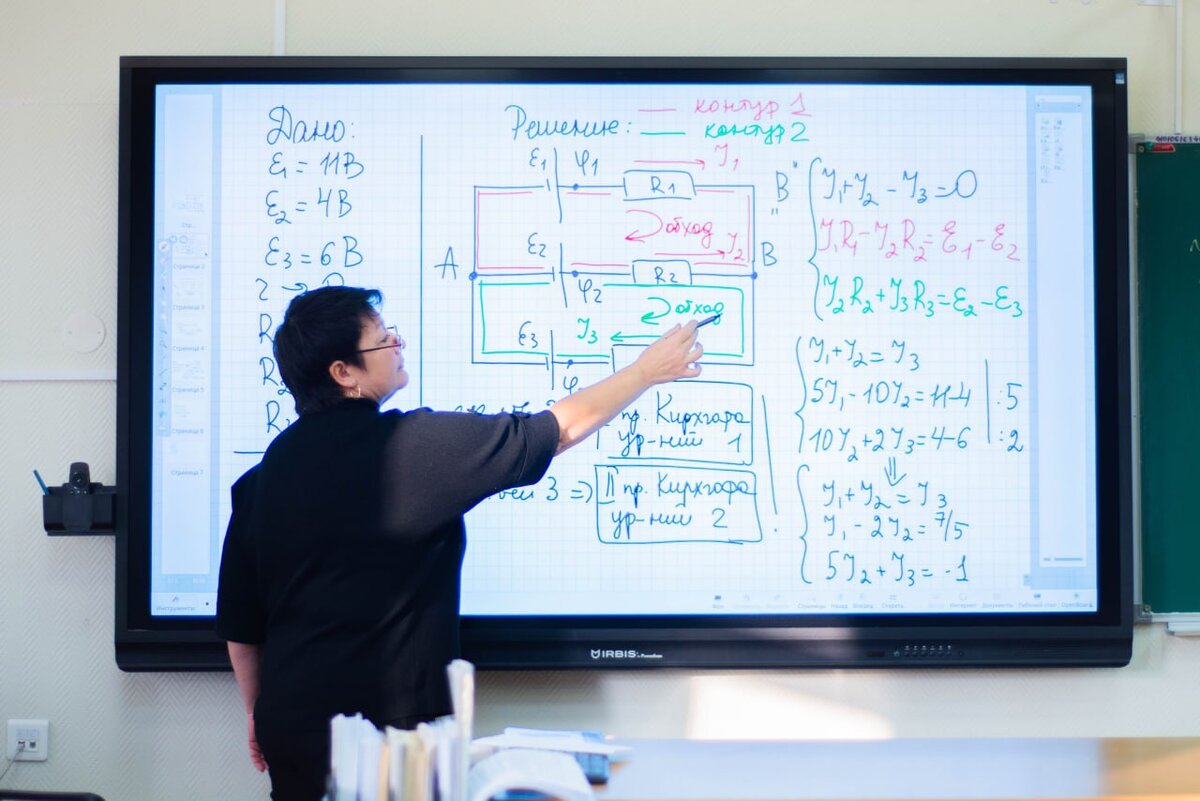 На уроке физики