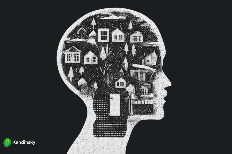 Попросила нейросеть изобразить маршрут в голове. Как-то так...