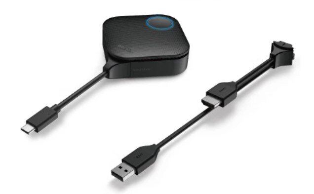 Кнопка-передатчик BenQ InstaShow VS10 со сменными кабелями: HDMI+USB Type A и USB Type C