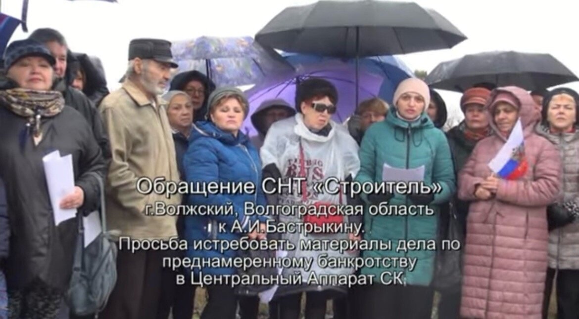 Фото: скрин с видеообращения членов СНТ "Строитель"